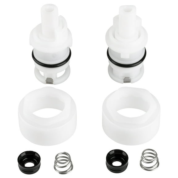 Cartridge Replacement Kit for RV Faucet Acrylic Knobs - White