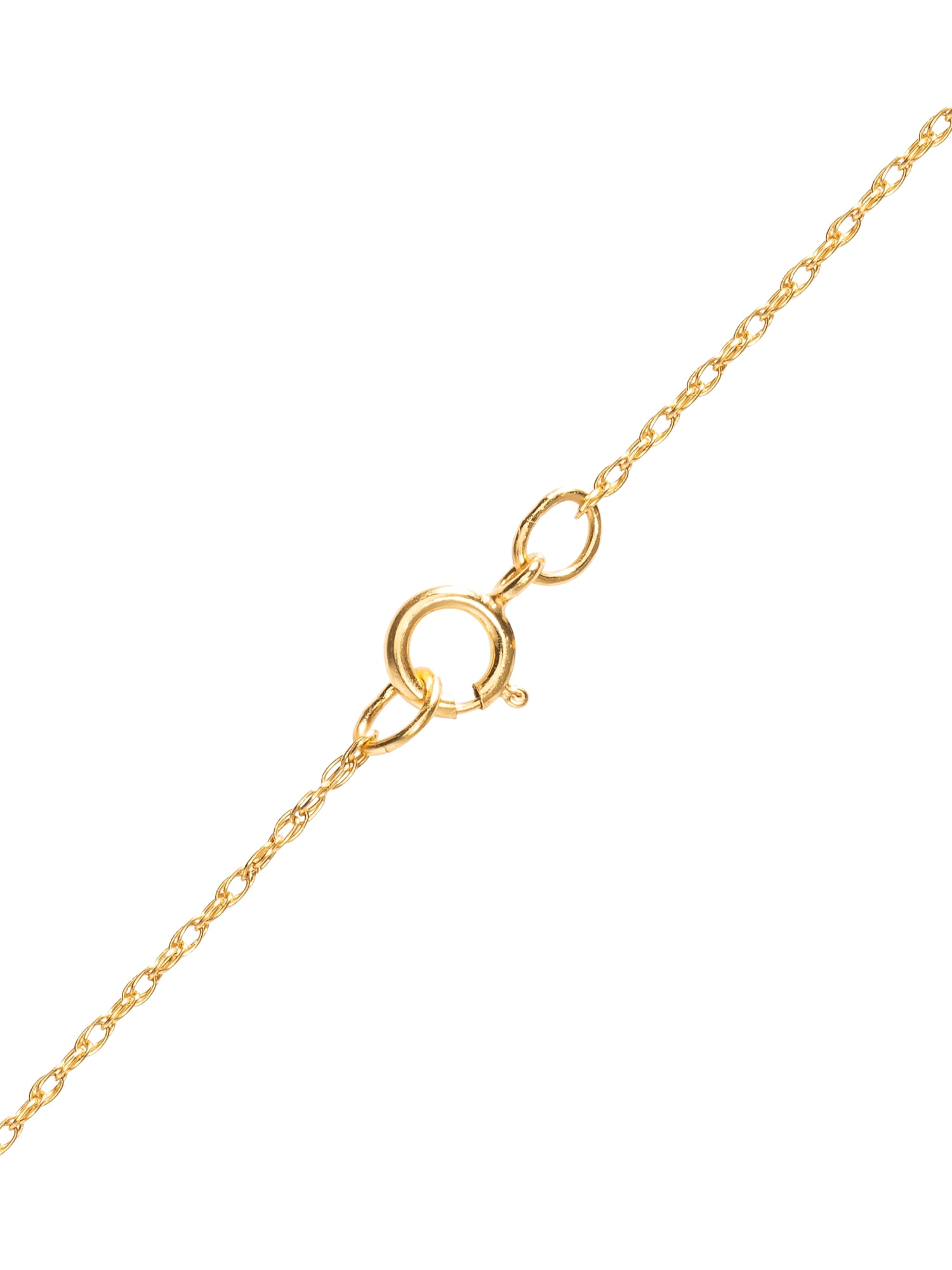 Disney Girls/Tween 10KT Yellow Gold Snow Flake Pendant, 16" + 2" chain