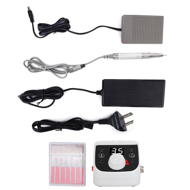 Taladro eléctrico para uñas, 35000RPM, rectificadora de uñas, dispositivo de molienda para manicura, enchufe 100-240VUS 100-240V