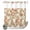 FlowerQS6235, variant on No Hook Shower Curtain with Built-in Rings - Pink Retro Rose Washable Waterproof Fabric Bathroom Curtains for Hotel,Rentals, 72 X 78 Inch Long , Vintage Floral