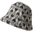 thumbnail image 4 of CoCopeaunts Silky Heart Shape Bucket Hat for Women Foldable Breathable Fisherman Hat Fashionable Winter Warm Small Brimmed Hat, 4 of 8