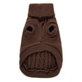 thumbnail image 3 of Nvzi -b Pet Dog Clothes Soft Thickening Warm Shirt Winter Puppy Sweater for Dogs (Brown, XS), 3 of 4