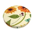 thumbnail image 1 of Balery Sunflowers And Butterflies Fundas de asiento para taburete de bar redondo de tela de terciopelo ajustables que protegen de arañazos y manchas para sillas de 14 a 17 pulgadas.-13 inch, 1 of 7