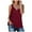 Wine, variant on Women's Camisole Tank Top Blouse Solid Buttons Color Undershirt