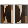 thumbnail image 6 of Framed Canvas Print Geometric Abstract Wall Art Set of 2 Mid-Century Modern Decorative for Living Room Bedroom - 16"x24"x2 WHITE, 6 of 8