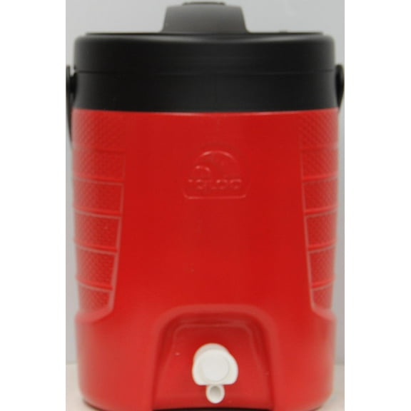 Igloo 2 Gallon Sports Jug with Hooks, Orange & Black