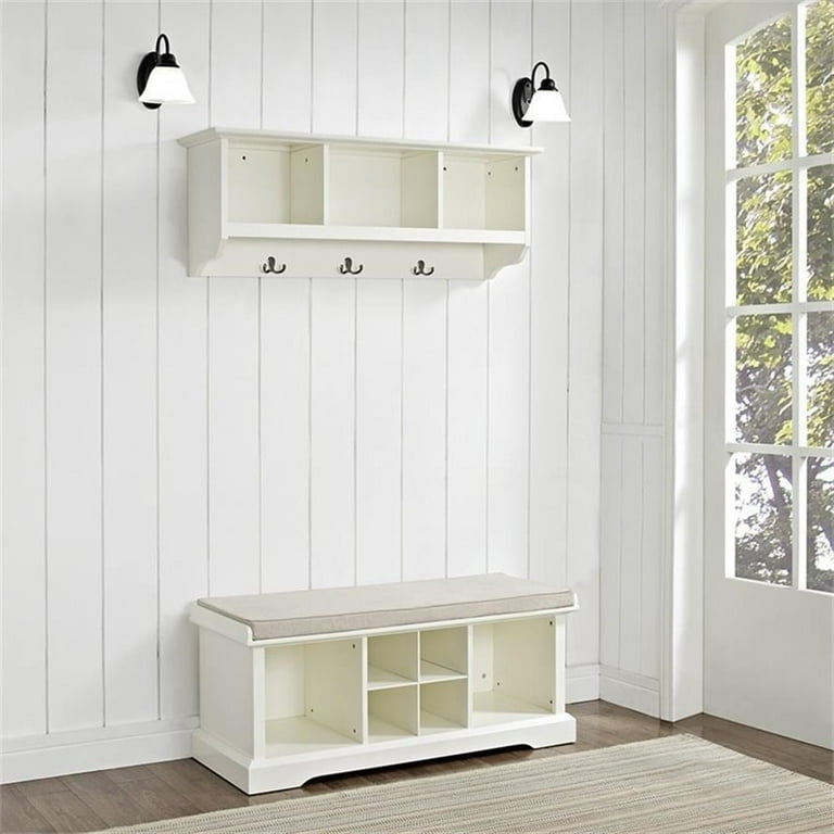 Entryway bench and shelf set hotsell