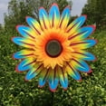 thumbnail image 3 of Sunflower Wind Spinner Plastic Sunflower Pinwheel Garden DIY Ornaments Windmill Outdoor Garden Lawn Patio Yard Decor For Kids Party Toy, 3 of 6