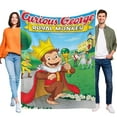 thumbnail image 1 of Jorge el Curioso anti-pilling, suave, ligera, esponjosa y acogedora de lujo para hogar y cocina – Perfecta para niños y adultos, 100 x 150 cm, 1 of 6