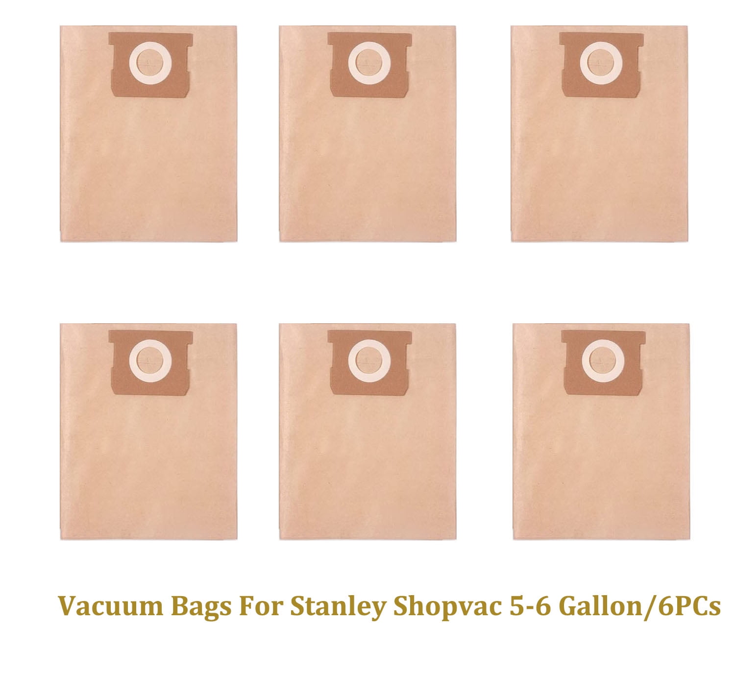 Vacuum Replacements Bags for Stanley Shop Vac 56 Gallon Wet/Dry