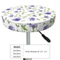 thumbnail image 4 of Susaid Purple Chicory Print Elastic Bar Stool Cover Personalized Washable Stool Cover for Barbershop Home Bar Kitchen-14 inch, 4 of 7