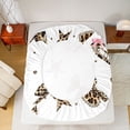 thumbnail image 5 of Homewish Teens Love Heart Stars Print Twin Sheet Sets 3pcs,Kawaii Bowknot Twin Fitted Sheet Microfiber,Cheetah Print Polak Dots Breathable Flat Sheet,Lightweight Room Decor, 5 of 7