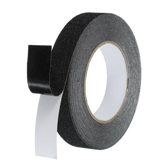 Rubber Grip Tape, 1" x 32.8 Ft PEVA Non-Slip Tape Graveld Textured Adhesive Grip Tape for Outdoor/Indoor Steps (Black)