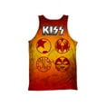 thumbnail image 2 of Kiss- Fire Pose (Front/Back Print) Apparel Tank Top - White, 2 of 3