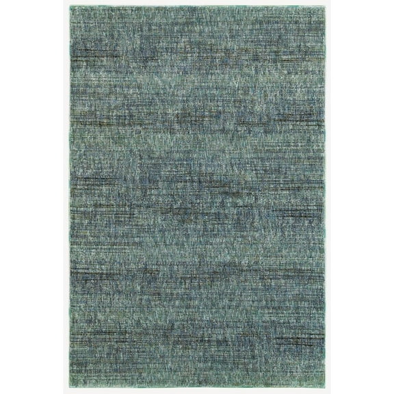 Oriental Weavers Atlas Area Rug - 8033J - 1'10" x 3'2" - in Blue/ Grey - Soft Modern Style Area Rug, Stain Resistant, Family and Pet Friendly , Entryway, Bathroom Accent Rug