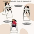 INFANS High Chair for Babies and Toddlers, Foldable Highchair with 7