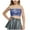 Blue, variant on Girls Metallic Shiny off Shoulder Crop Top Tube Top Blouse Rave Causal Strapless Basic Vest Silver 9 Years