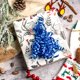 thumbnail image 3 of Lazos de regalo WRAPAHOLIC 12, color azul metalizado, autoadhesivos, 3 of 5