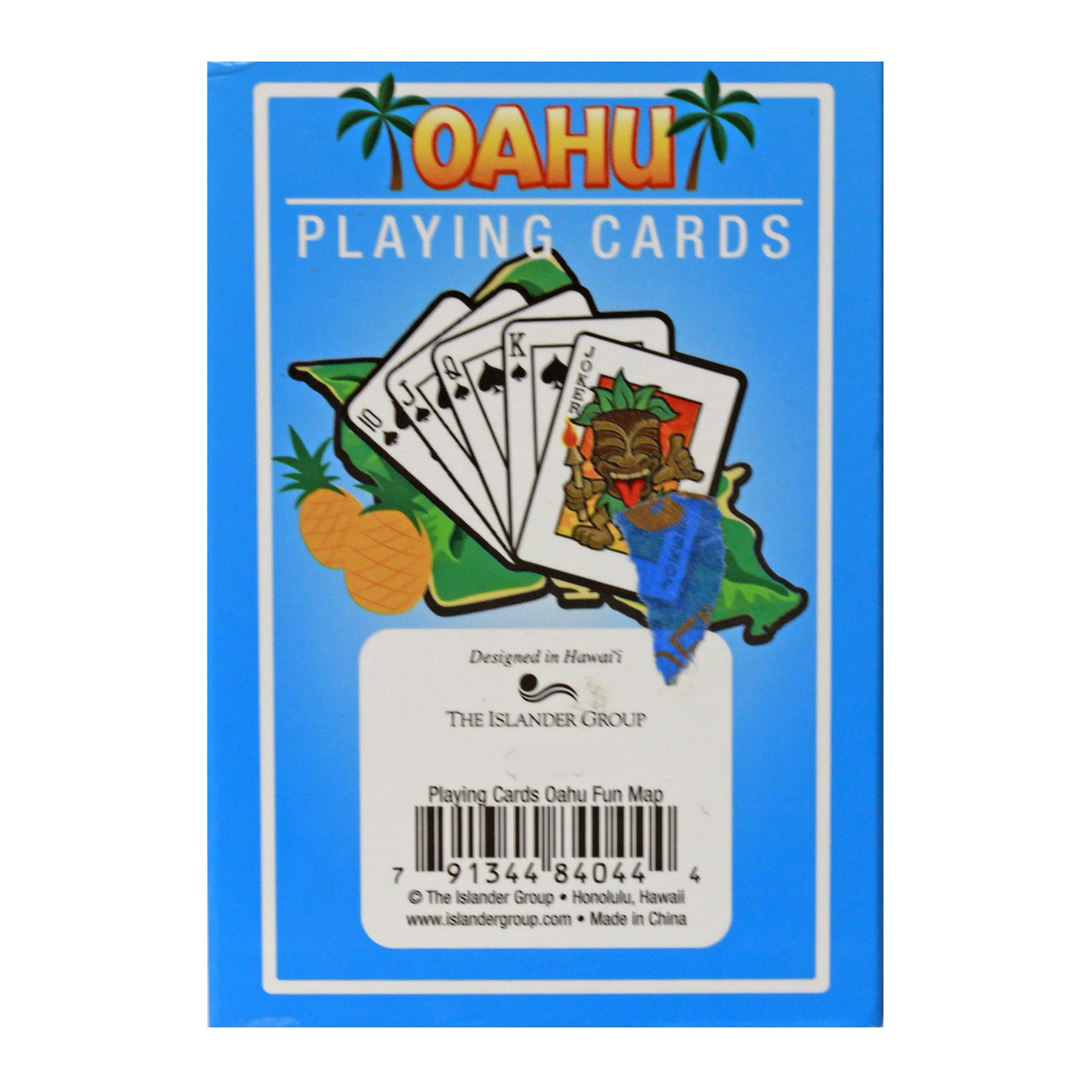 The Islander Group Hawaii Playing Cards Oahu Fun Map