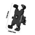 thumbnail image 2 of Bike Phone Mount, Cycling Phone Holder, Shockproof Handlebar Phone Clamp for Motorcycle, Scooter, Treadmill, Adjustable Secure Mobile Phone Rack for 3.5-6.8 Inch Devices, 2 of 7