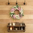 thumbnail image 4 of Spring Tulip Wreath, 13.78in/35cm Artificial Floral Door Hanging Wreath, Seasonal Rattan Wall Decor, Faux Tulip Garland for Home, Christmas, Porch, Wall & Holiday Decoration, A, 4 of 7