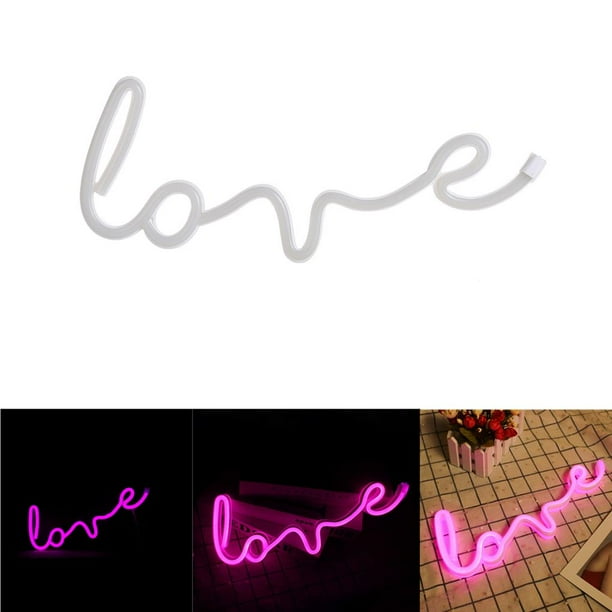 Luz De Modelado De Letras De Amor, Señal De Amor, Luz De Niña, Decoración De Niña Suave, Luz De Neón, Luz De Neón Led Methold HA025017-01