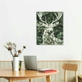 thumbnail image 5 of Creowell Deer Camouflage Antlers Wall Decor Canvas Prints Art for Home Living Room Office, Perfect Gift for Bedroom Kitchen Bathroom, Stylish Wall Pictures 16x20in, 5 of 5