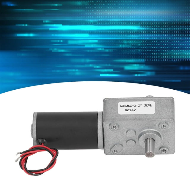 Moteur à Engrenages Micro à Haute Vitesse de Torsion Réduction Électrique Auto-Bloquante Réversible 24V Double Arbre pour Banque Guichet Automatique Distributeur Automatique Imprimante Copieur Équipement d'Automatisation de Bureau