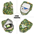 thumbnail image 5 of WOBOGO St Patricks Pattern with Leprechaun and Shamrock Butterfly Backpack Durable Lightweight Shoulder Bag Built-in Laptop Sleeve and Multiple Utility Compartments, 5 of 7