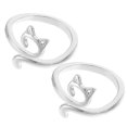 thumbnail image 2 of Miangastore 2Pcs Alloy Knitting Rings Multi-function Crochet Rings DIY Knitting Tools Braided Knitting Rings, 2 of 9