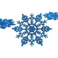 thumbnail image 4 of Christmas Concepts Juego de 12 Adornos Colgantes de Copos de Nieve Brillantes de 10 cm - Adornos navideños (Azul Real), 4 of 6