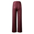 thumbnail image 5 of Women's Plus Linen Pants Women Petite Dressy Women's Fashion Casual Sequined Pants Sparkling Sequins High Waisted Wide Leg Flared Pants Flared Pants Nightclub Wear, 5 of 5