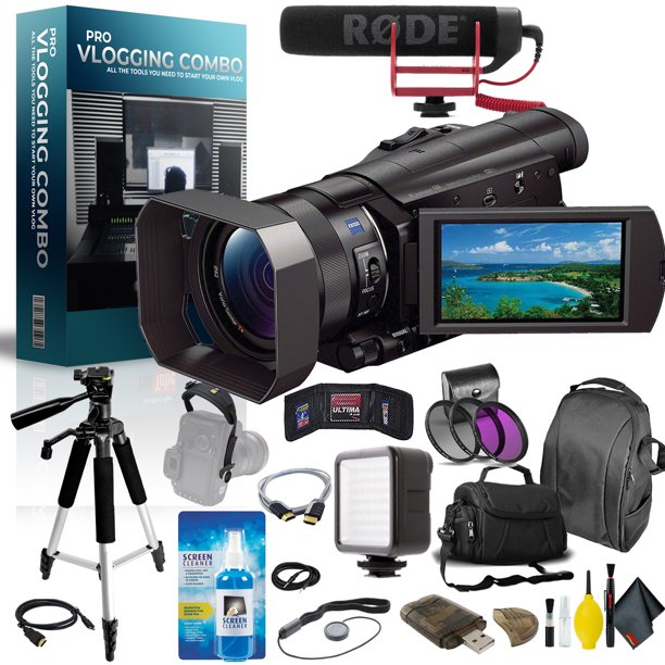 Sony 4K Ultra HD Camcorder Pro Vlogger Combo