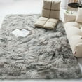 thumbnail image 2 of EASTIN Long Plush Area Rug Soft Fake Fur Washable Non-Slip Decorative Floor Mat For Living Room Bedroom, 2 of 7