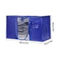 thumbnail image 3 of Bolsa organizadora de mudanzas de tejido de polietileno verde de gran capacidad | Asas de mano gruesas | Almacenamiento plegable, lavable y reutilizable | Doble protección contra mareas para mantener, 3 of 5
