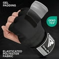 thumbnail image 5 of RDX Gel Boxing Hand Wraps Inner Gloves Men Women, Quick 100cm Long Wrist Straps, Elasticated Padded Fist Under Mitts Protection, Muay Thai MMA Kickboxing Martial Arts, 5 of 6