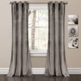 thumbnail image 1 of Prima Velvet Solid Room Darkening Window Curtain Panels Gray 38X95 Set, 1 of 6