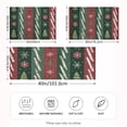 thumbnail image 4 of Green Red Vertical Stripes Christmas Theme Patterns Satin Pillowcase Envelope Design Pillow Covers 1 Pack Standard Size 20" x 26", 4 of 9