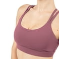 thumbnail image 3 of YITTY Active Women's Ultraluxe Strappy Medium Impact Bra, Athleisure, 4-Way-Stretch, Moonlight Mauve, L, 3 of 6