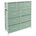 thumbnail image 1 of Table de Chevet Commode 9 Tiroirs Organisateur de Chevet Commode Mobilier pour Chambre et Bureau - Sarcelle, 1 of 3