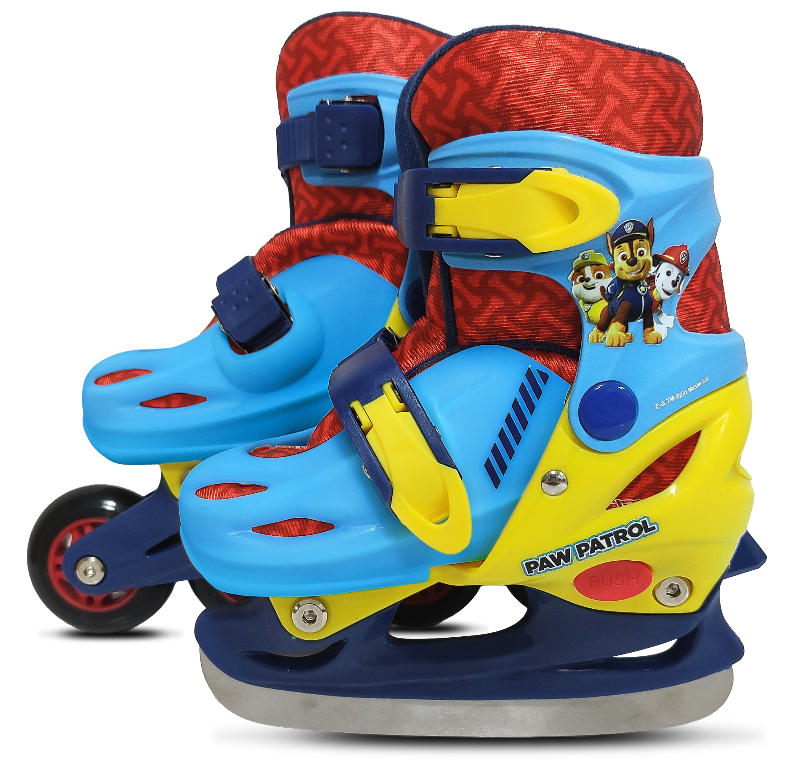 Y8-Y11 Paw Patrol Patins à roues aligné es/à glace convertibles, Unisexe