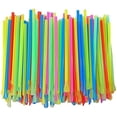 thumbnail image 2 of Concession Essentials 8'' Unwrapped Snow Cone Spoon Straw Assorted Bright Colors. Pack of 200ct., 2 of 3