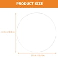 thumbnail image 3 of SHISUYAN Clear Acrylic Sheet for DIY Use Round Disc with Smooth Edges High Transparency 12.5 Inches Diameter, 3 of 8