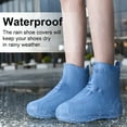 thumbnail image 2 of Dream Apparel Waterproof Rain Shoe Covers for Women Men, Non-Slip Reusable Boot Covers Foldable Rainproof Over Shoes Galoshes, 2 of 6