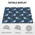 thumbnail image 3 of Honeii Funny Sharks Print Kitchen Drying Mat Coffee Bar Mat Hide Stain Coffee Maker Mat for Countertops Coffee Pot Dish Drying Mat, 3 of 7