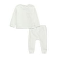 thumbnail image 2 of Modern Moments by Gerber Baby Boy or Girl Gender Neutral Long Sleeve Velour Top & Pant, 2-Piece Outfit Set, Sizes 0/3-24 Months, 2 of 12