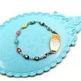 thumbnail image 4 of Epilepsy Awareness Medical Alert Bracelet for Women Girls, Dainty Evil Eye Beads Chain Bracelet Lucky Protection Bracelets Y3925, 4 of 7