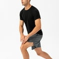 thumbnail image 4 of cllios Mens Athletic T Shirts Quick Dry Gym Short Sleeves Moisture Wicking Shirts Lightweight Crew Neck Workout Tee Shirts Summer Muscle Sports Shirts for Men Black XXL, 4 of 8