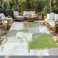 thumbnail image 3 of Fsddascl Sage Green Outdoor Rug for Patio/Deck, Non-Slip Large Area Rug 5 x 8 Ft, Modern Geometric Grey Oil Painting Abstract Indoor Outdoor Rugs Washable Area Rugs, Reversible Camping Rug Carpet, 3 of 5