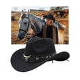 thumbnail image 3 of Aellinatey Fashion Western Cowboy Hats Womens Head Decor Cowgirl Hat Leathers Band Hat, 3 of 16